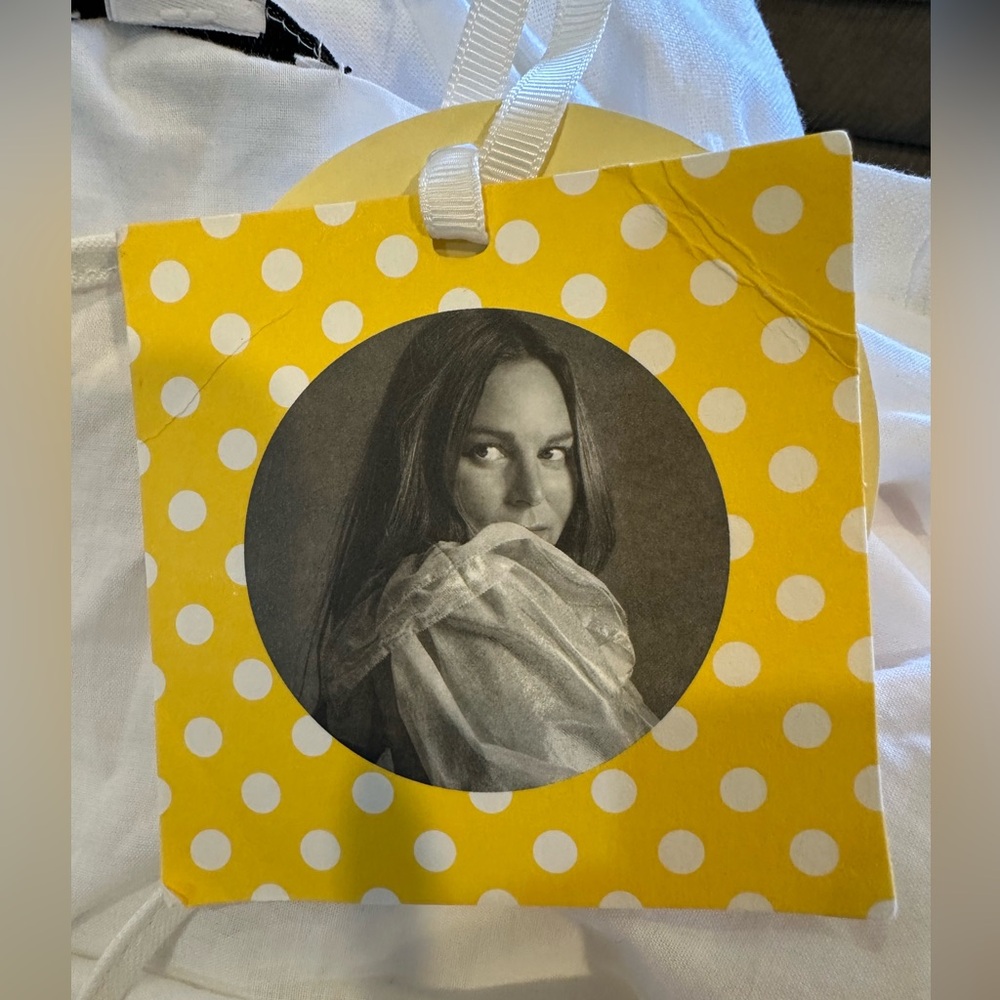 Lisa Marie Fernandez White Dress with Pink and Yellow Stripes Size S NWT - Picture 6 of 6